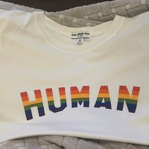 Sub_Urban Riot White Tee with PRIDE lettering